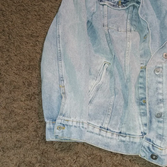 Pilcro Light Blue Denim Jean Jacket - Picture 2 of 5